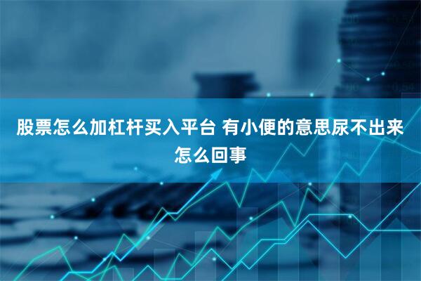 股票怎么加杠杆买入平台 有小便的意思尿不出来怎么回事
